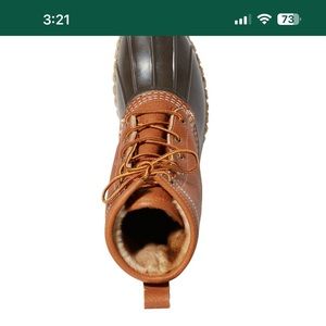 LLBean Men’s Sterling  8 inch boots, perfect for snow or rain.